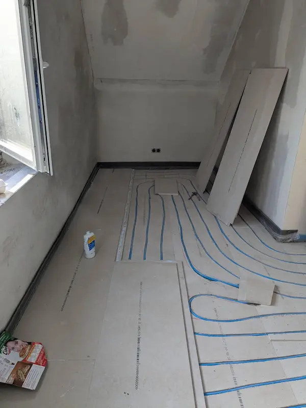 fußbodenheizung gefräst